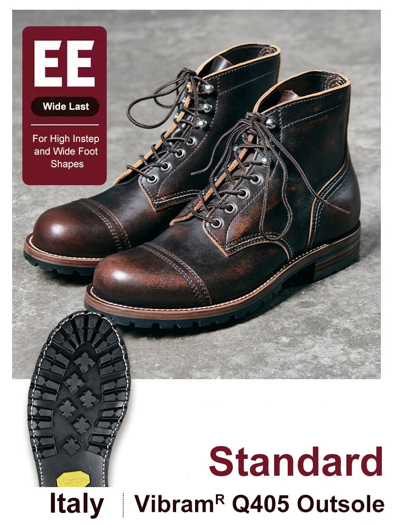 Paratrooper: Stivali Artigianali Goodyear Welt, Anima Vintage. Vibram per l'Avventura!